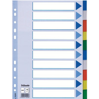 Przekadki plastikowe z PP A4 10 kart 15261 ESSELTE
