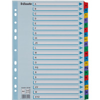 Przekadki kartonowe MYLAR A4 A-Z biae 100166 ESSELTE