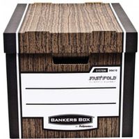 Pudo archiwizacyjne brzowe WOODGRAIN bankers box (10szt) 0061002 FELLOWES