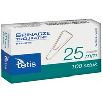 Spinacz trjktny 25mm (100szt.) GS180-A TETIS