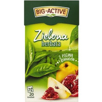 Herbata BIG-ACTIVE zielona (20 torebek) PIGWA-GRANAT