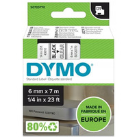 Tama czarny nadruk na przezroczystym 6mm x 7m DYMO S0720770