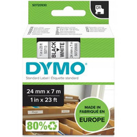 Tama czarny nadruk na biaym 24mm x 7m DYMO do drukarek LM100/LM200 S0720930