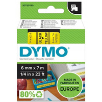 Tama czarny nadruk na tym 6mm x 7m DYMO S0720790