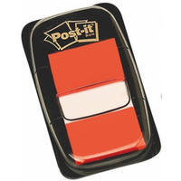 Zakadki indeksujce POST-IT 25x43mm pomaraczowe 680-4 50sztuk 3M