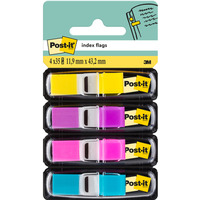 Zakadki indeksujce POST-IT 12x43mm neonowe 683-4AB 4x35szt 3M