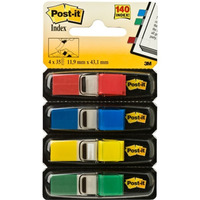 Zakadki indeksujce POST-IT 12x43mm 683-4 4x35szt 3M 70071353570