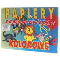 Zeszyt papierw kolorowych samoprzylepnych C5 POLIGRAF