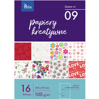 Zeszyt papierw kreatywnych A4 16k 100g KB030-09 TETIS