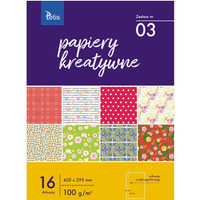 Zeszyt papierw kreatywnych A3 16k 100g KB031-03 TETIS