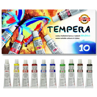 Farby TEMPERY 16ml. 10 kolorw 162548 KOH-I-NOOR