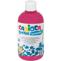 Farba TEMPERA ciemno rowa CARIOCA 500ml 40427/04