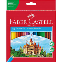 Kredki ZAMEK 24 kolory opakowanie kartonowe 120124 FC FABER-CASTELL