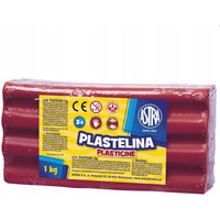 Plastelina Astra 1 kg rowa 303111008 ASTRA