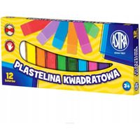 Plastelina kwadratowa 12kolorw 83813908 ASTRA