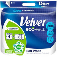 Papier toaletowy VELVET ECOROLL biay 3w. (4rol.)