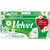 Papier toaletowy VELVET (8 rolek) 3 warstwy zapach RUMIANEK