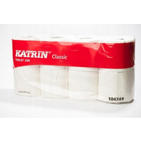 Papier toaletowy KATRIN 2w celuloza 23, 4m(8 sztuk) CLASSIC TOILET 200 104749/476154