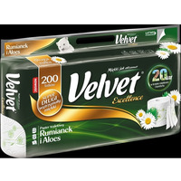 Papier toaletowy VELVET EXCELLENCE (8 rolek) 3 warstwy rumiankowy