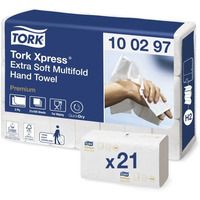 Rcznik ZZ TORK 21, 2x34cm (21x100) H2 biay 2w celuloza PREMIUM Extra SOFT 100297