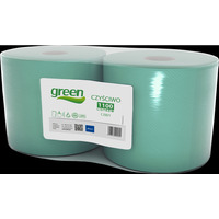 Czyciwo w roli 25cm*250m (2 rolki) zielone makulatura CLIVER GREEN 250/1 9041