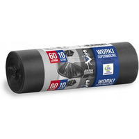 Worki na śmieci 60L supermocne z taśmą (10szt) czarne ANNA ZARADNA WNS-0547