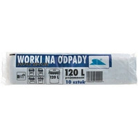 Worki na mieci LDPE 120L czarne(10 szt) 70cm/110cm