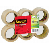 Tama pakowa SCOTCH 371 ( 6sztuk) Hot-melt przezroczysta 48x66m XX004803829/700095739