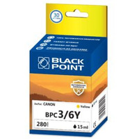 Tusz BLACK POINT (BPC3/6Y) ty 15ml zamiennik CANON (BCI-3Y/BCI-6Y) BJC3000/6000/i550