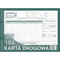 801-1 Karta drogowa SM/102 (samochd ciarowy) A4 offset MICHALCZYK