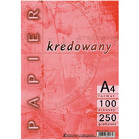 Papier kredowy A4 250g (100) KRESKA