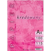 Papier A4 115g kredowany (100) KRESKA