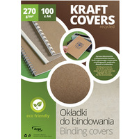 Okadka do bindowania karton KRAFT ECO ciemnobeowy 270g. (100szt.) 204126 ARGO