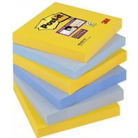 Bloczek samoprzylepny 76x76mm 90k mix kolorw (6szt) POST-IT Super Sticky New York 654-6SS-NY 70007042446 3M