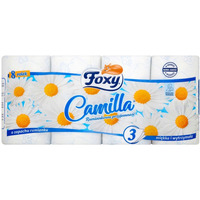 Papier toaletowy FOXY (8 rolek) CAMILLA rumiankowy 3 warstwy