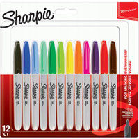 Markery permanentny SHARPIE 12kolorw FINE 2065404