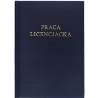 Okadka kanaowa A PRACA LICENCJACKA granatowa (10szt. ) 436026 ARGO