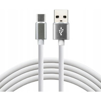 Kabel USB-A -> USB-C 1, 5m 3A silikonowy biay EVERACTIVE (CBS-1.5CW)