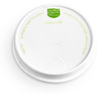 Pokrywka papierowa do kubka papierowego 250ml biaa 50 szt. 100% biodegradowalna VLID79P VEGWARE