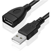 Kabel przeduacz USB-A/M -> USB-A/F USB 2.0 3m czarny BULK