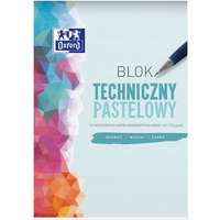 Blok techniczny A4 10k 225g pastelowy 400166068 OXFORD