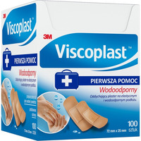 Plastry wodoodporne VISCOPLASTMINIFOL 72x25mm, (100szt.) YP201060503 3M