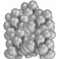 Balony 10` metalizowane SREBRNE (50) 170-2631 FIORELLO