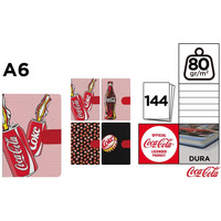 Notatnik A6 144k. linia napoje COCA-COLA mix wzorw CC021 MP Poland