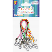 Zawieszki z karabiczykiem mix kolorw 7cm (12 sztuk) PH-8305 ALIGA