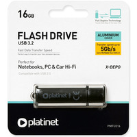 Pami USB-A 16GB PLATINET X-DEPO USB 3.2 czarny (41447)