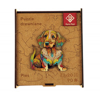 Puzzle drewniane 90 elementw 23x20cm PIES 0422-0004-05 Panta Plast