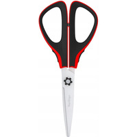 Nożyczki 17, 5cm Easycut 300 soft grip czerwone 326316 BERLINGO