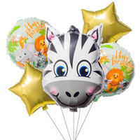 Zestaw balonw Zebra 5szt. BCF-697 GO PARTY