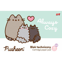 Blok techniczny A4 10k biay 190g. PUSHEEN Unipap